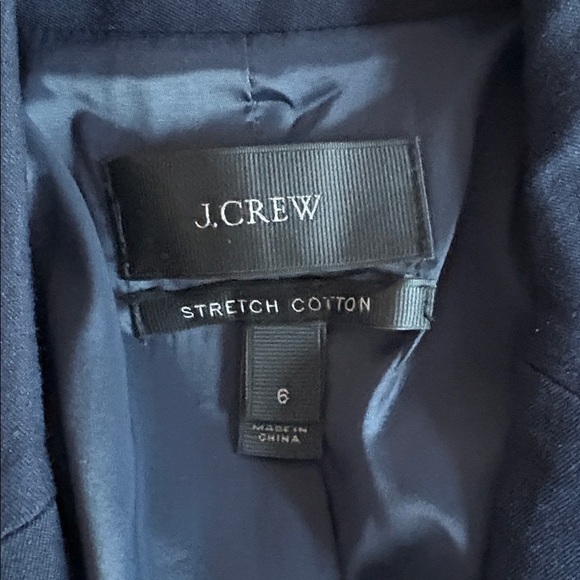 J. Crew Navy Cotton Blend Blazer - Picture 7 of 11